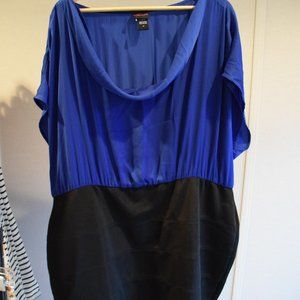 Blue and Black Torrid Bodycon Dress